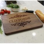 Personalised Cutting Board, Walnut | Clifford<br><div class="desc">Our personalised cutting boards are engraved with precision on a premium, top quality wood. Our custom boards are the perfect gift for both family and friends. These personalised cutting boards are also excellent gifts for weddings, anniversaries, and housewarmings. Whether you’re displaying this one-of-a-kind piece as art in your kitchen or...</div>