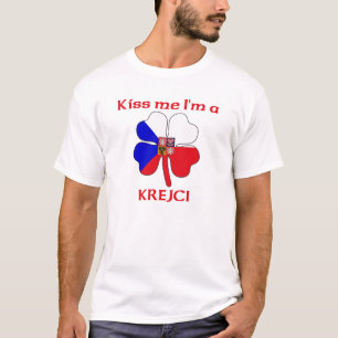 Personalised Czech Kiss Me I'm Krejci T-Shirt