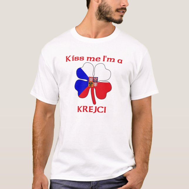 Personalised Czech Kiss Me I'm Krejci T-Shirt (Front)
