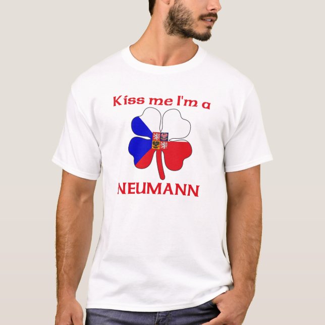 Personalised Czech Kiss Me I'm Neumann T-Shirt (Front)