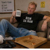 Personalised Da Man Funny Name Shirt Gift For Him