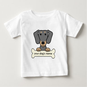 Personalised Dachshund Baby T-Shirt