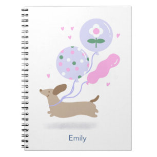 Personalised Dachshund Birthday Party Dog Lover  Notebook