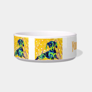 personalised dachshund bowl