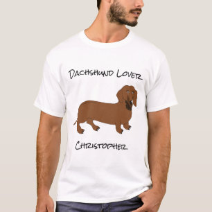 Personalised Dachshund Design T-Shirt