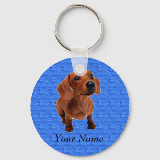 Personalised Dachshund Keychain