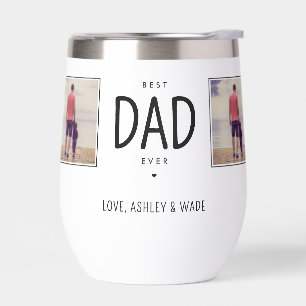 Personalised Dad 4 Photos Best Dad Ever Modern