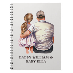 Personalised Dad and Daughter (2) Notebook