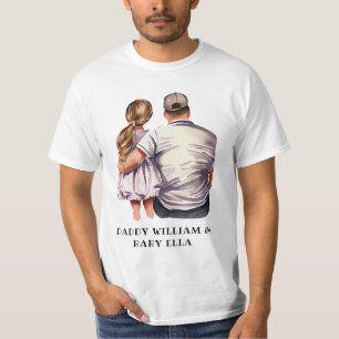 Personalised Dad and Daughter (2) T-Shirt
