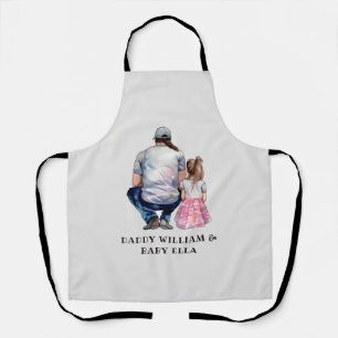 Personalised Dad and Daughter (7) Apron