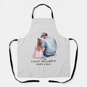 Personalised Dad and Daughter (8) Apron