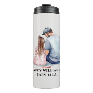 Personalised Dad and Daughter (8) Thermal Tumbler