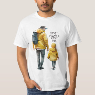 Personalised Dad and Daughters (13) T-Shirt