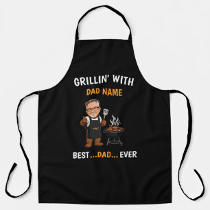 Personalised Dad BBQ Custom Dad Name Apron
