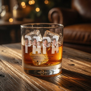 Personalised Dad   Custom Photo Gift Whiskey Glass