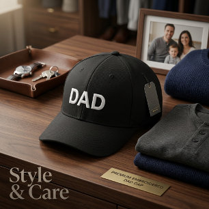 Personalised DAD Embroidered Baseball Cap Classic