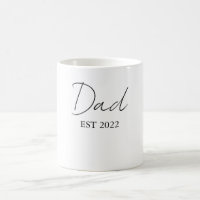 Personalised Dad EST. 20XX Coffee Mug – Custom Fat