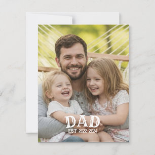 Personalised Dad EST Photo Card