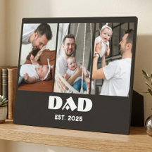 Personalised Dad Established 3-Photo Collage