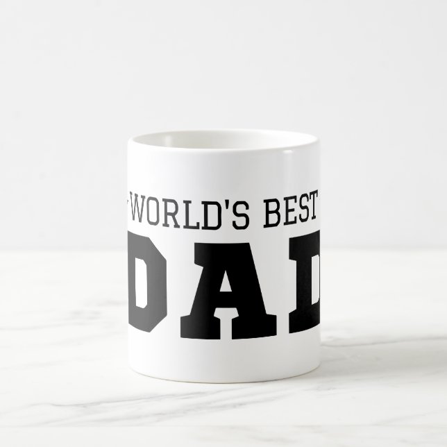 Personalised Dad Gift World Best Dad Fathers Day Coffee Mug (Center)