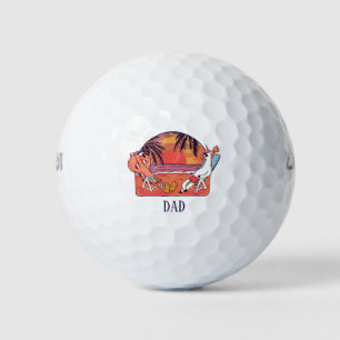 Personalised Dad Gifts Golf Balls