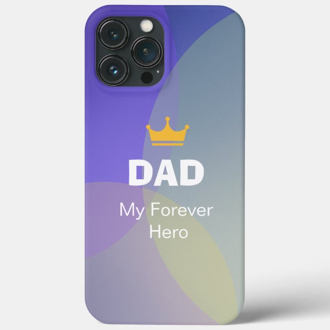 Personalised DAD Holographic Case-Mate iPhone Case (Back)