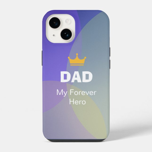 Personalised DAD Holographic iPhone Case (Back)