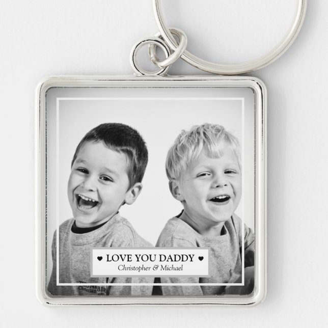 Personalised Dad Key Ring (Front)