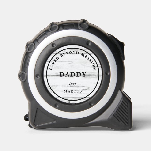 Personalised Dad Loved Beyond Measure Tape Measure 1 (Front)