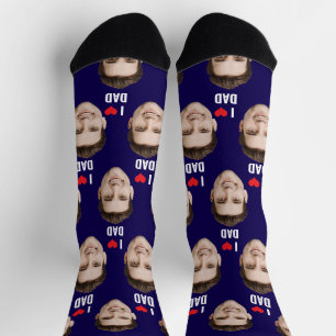 Personalised Dad Mum Socks Custom Face Socks