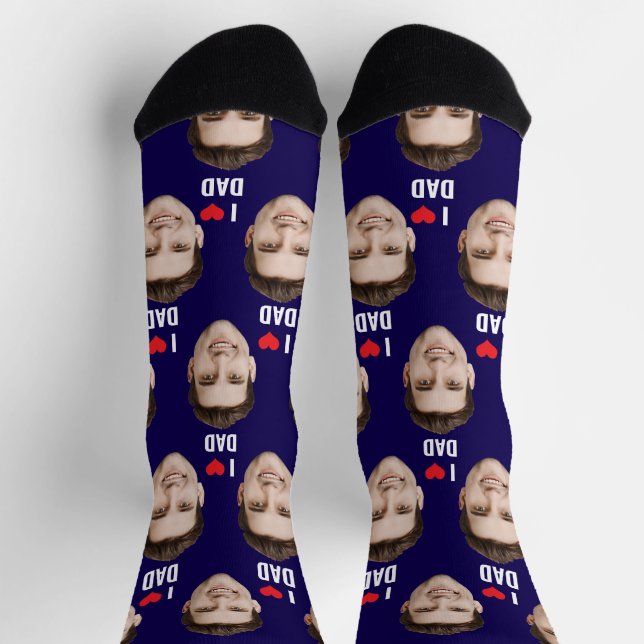 Personalised Dad Mum Socks Custom Face Socks (Top)