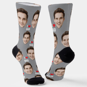 Personalised Dad Mum Socks Custom Face Socks