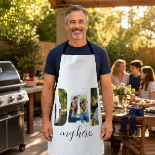 Personalised “DAD my hero” Apron