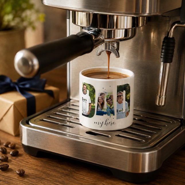 Personalised “DAD my hero” Espresso Cup (Creator Uploaded)