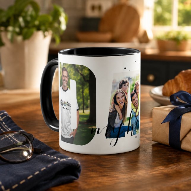 Personalised “DAD my hero” Mug (Creator Uploaded)