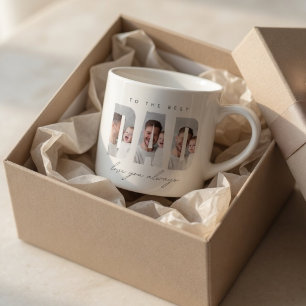 Personalised Dad Photo   Best Dad Ever Espresso Cup
