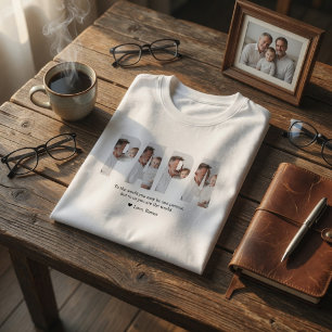 Personalised Dad Photo Best Dad Ever Gift T-Shirt