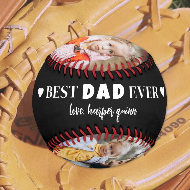 Personalised Dad Photo Collage Baseball (Personalized Dad Photo Collage Baseball )