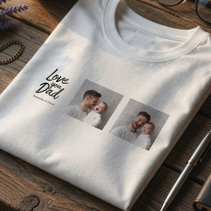 Personalised Dad Photo  Custom Father’s Day T-Shirt