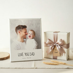 Personalised Dad Photo Custom Father's Day Canvas Print