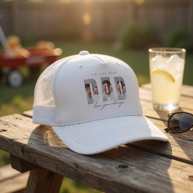Personalised Dad Photo Hat | Best Dad Ever Custom  (Creator Uploaded)