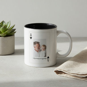 Personalised Dad Photo Mug   Custom Ace Card