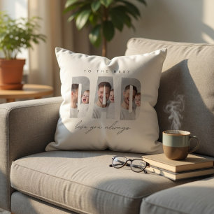 Personalised Dad Photo Pillow Best Dad Ever