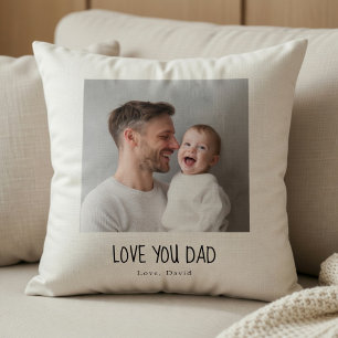 Personalised Dad Photo Pillow Custom Father Gift