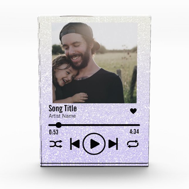 Personalised Dad Photo Song Playlist (Front)
