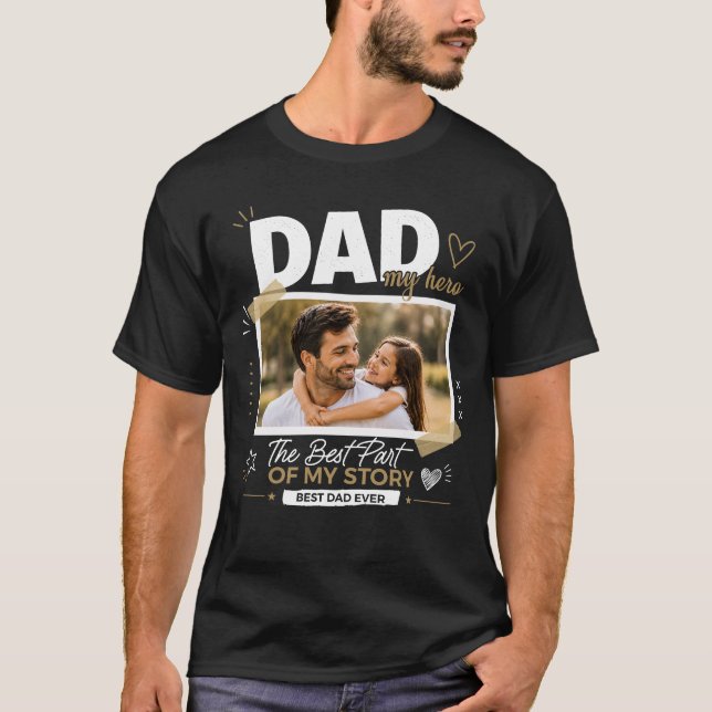 Personalised Dad Photo T-Shirt (Front)