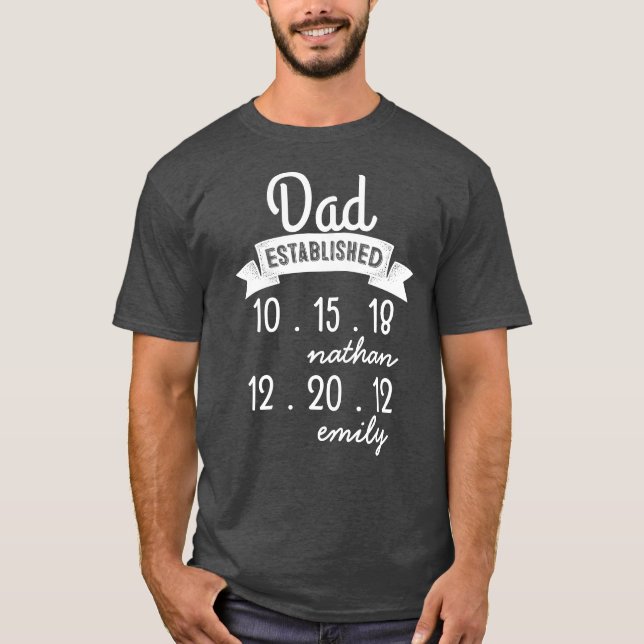 Personalised Dad Shirt Father's Day Gift (Front)