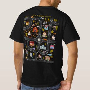 Personalised dad shirt with race car track