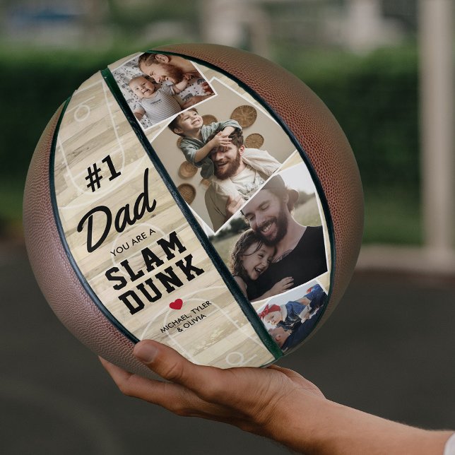 Personalised Dad Slam Dunk Basketball Gift (Creator Uploaded)