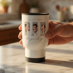 Personalised Dad Travel Mug with Photo   Best Dad 